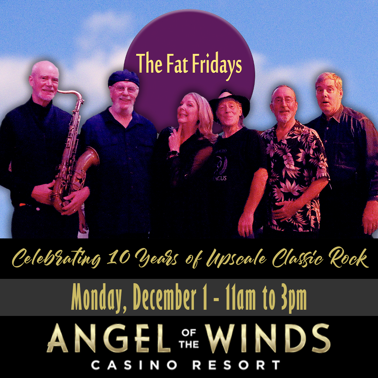 The Fat Fridays band at Angel of the Winds casino